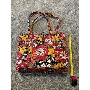 Vera Bradley Huge Grande tote bag red Yellow Orange Used but no flaws